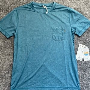 NWT Vuori blue trade wind performance tee